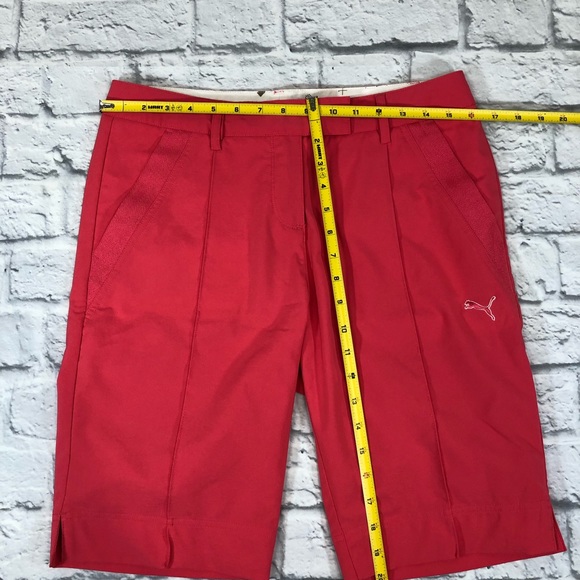 Puma USP DRY Bermuda shorts Size 6 Bright coral Pink zip up - Picture 5 of 9